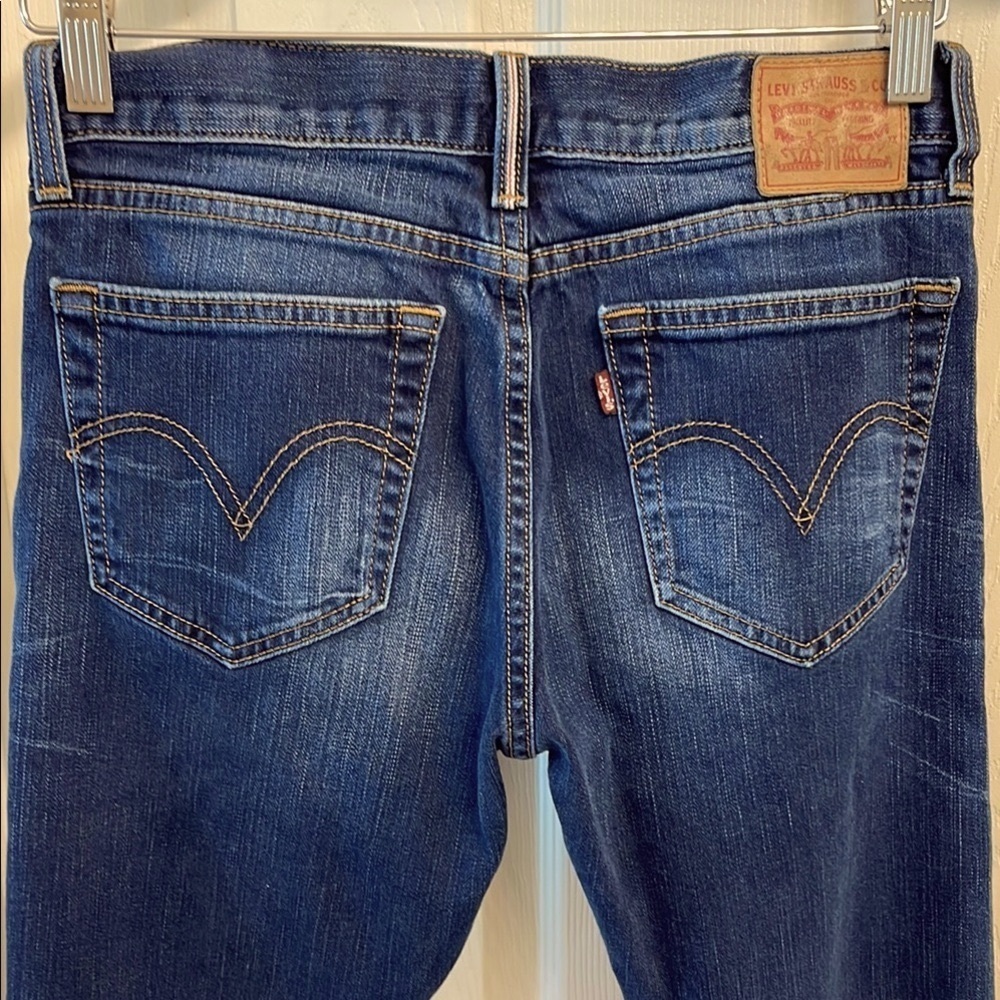 Levi’s Selvedge Indigo Blue Skinny Jeans Classic Stretch Denim Size 27 - Picture 6 of 15